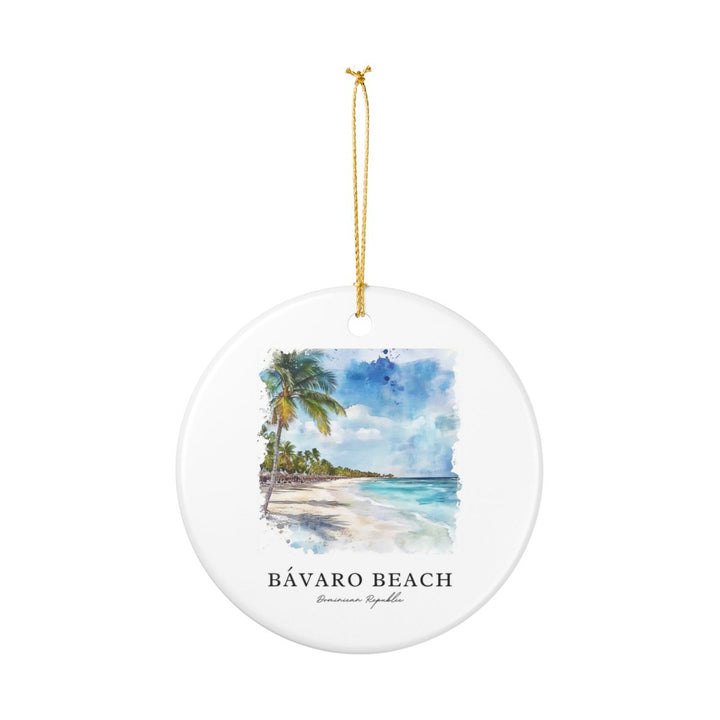Bavaro Dominican Republic Ornament: Unique Bavaro Dominican Republic Souvenir, Bavaro Dominican Republic Xmas Decor, and Authentic Bavaro Dominican Republic Gift