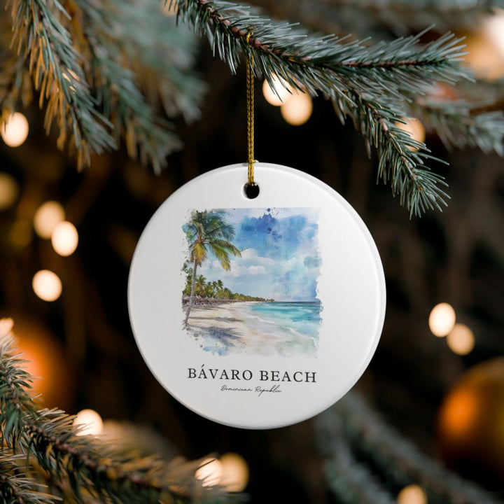 Bavaro Dominican Republic Ornament: Unique Bavaro Dominican Republic Souvenir, Bavaro Dominican Republic Xmas Decor, and Authentic Bavaro Dominican Republic Gift