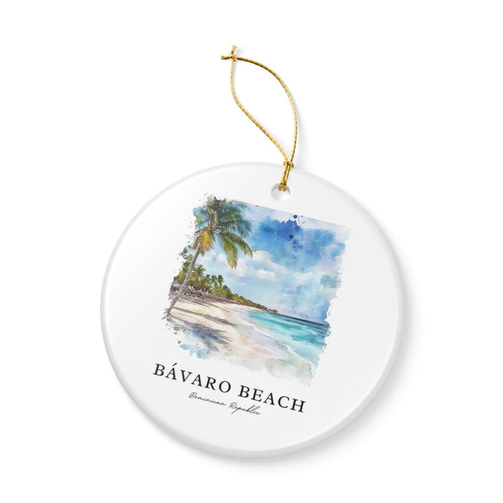 Bavaro Dominican Republic Ornament: Unique Bavaro Dominican Republic Souvenir, Bavaro Dominican Republic Xmas Decor, and Authentic Bavaro Dominican Republic Gift