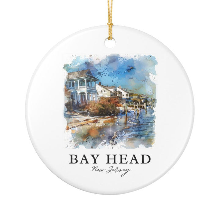 Bay Head New Jersey Ornament: Unique Bay Head Souvenir, Bay Head New Jersey Xmas Decor, and Authentic Bay Head Gift