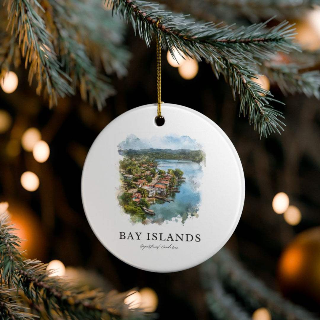 Bay Islands Department Honduras Ornament: Unique Bay Islands Department Honduras Souvenir, Bay Islands Department Honduras Xmas Decor, and Authentic Bay Islands Department Honduras Gift