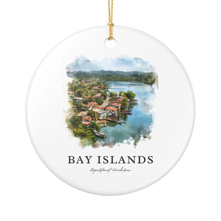 Bay Islands Department Honduras Ornament: Unique Bay Islands Department Honduras Souvenir, Bay Islands Department Honduras Xmas Decor, and Authentic Bay Islands Department Honduras Gift