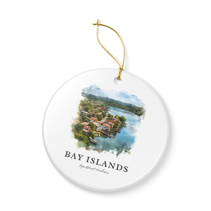 Bay Islands Department Honduras Ornament: Unique Bay Islands Department Honduras Souvenir, Bay Islands Department Honduras Xmas Decor, and Authentic Bay Islands Department Honduras Gift