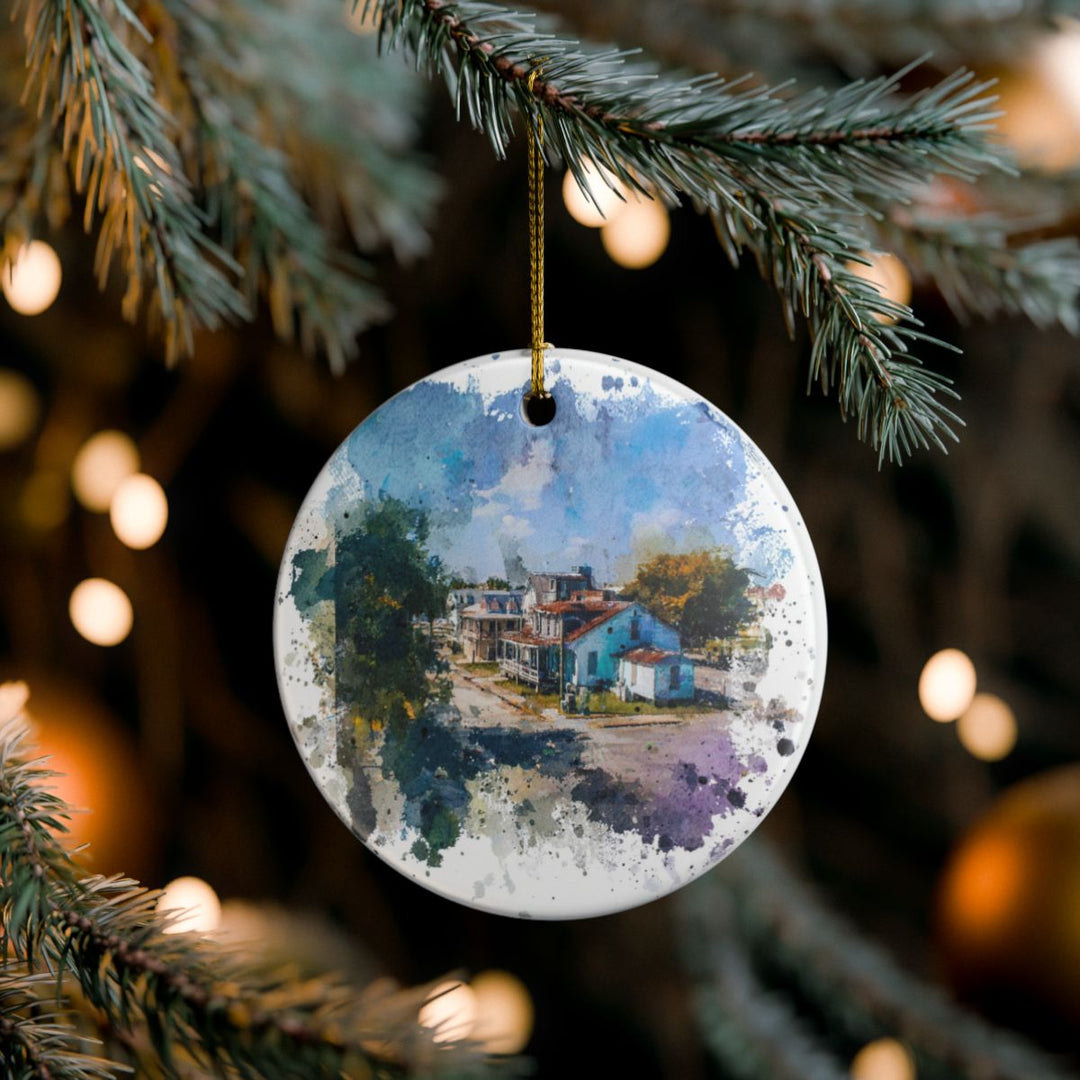 Bay St Louis Mississippi Ornament: Unique Bay St Louis Souvenir, Bay St Louis Mississippi Xmas Decor, and Authentic Bay St Louis Gift