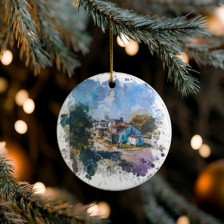 Bay St Louis Mississippi Ornament: Unique Bay St Louis Souvenir, Bay St Louis Mississippi Xmas Decor, and Authentic Bay St Louis Gift