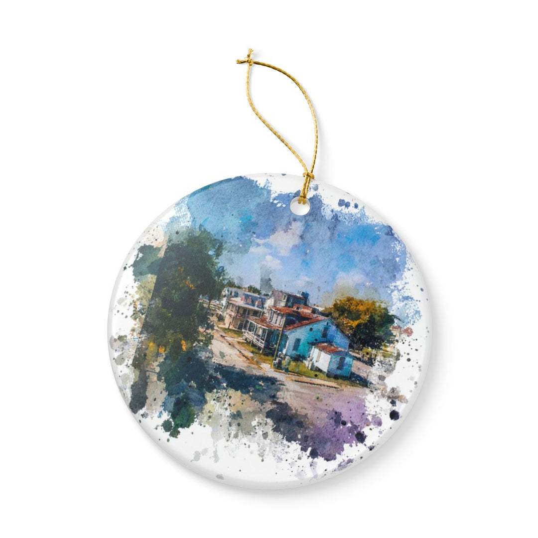 Bay St Louis Mississippi Ornament: Unique Bay St Louis Souvenir, Bay St Louis Mississippi Xmas Decor, and Authentic Bay St Louis Gift