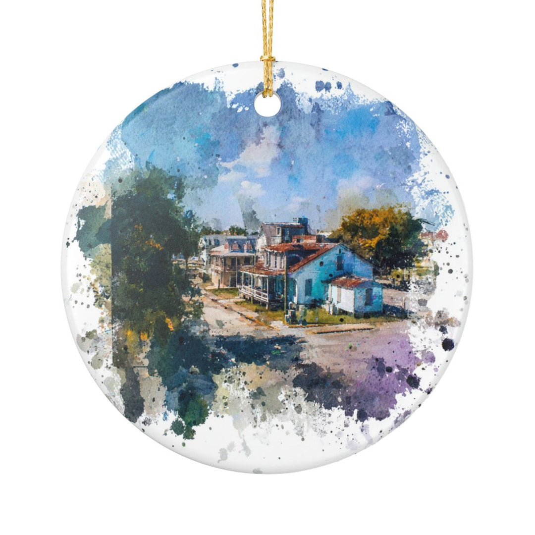 Bay St Louis Mississippi Ornament: Unique Bay St Louis Souvenir, Bay St Louis Mississippi Xmas Decor, and Authentic Bay St Louis Gift