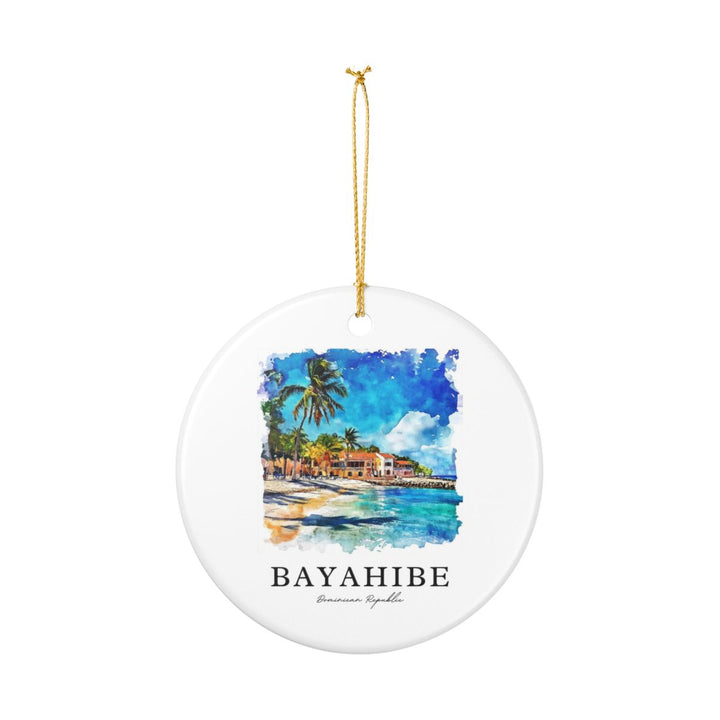 Bayahibe Dominican Republic Ornament: Unique Bayahibe Dominican Republic Souvenir, Bayahibe Dominican Republic Xmas Decor, and Authentic Bayahibe Dominican Republic Gift