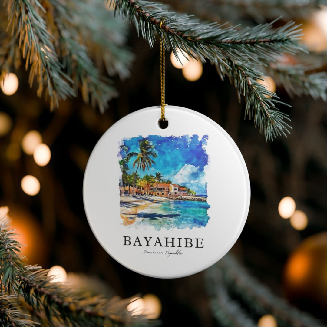Bayahibe Dominican Republic Ornament: Unique Bayahibe Dominican Republic Souvenir, Bayahibe Dominican Republic Xmas Decor, and Authentic Bayahibe Dominican Republic Gift