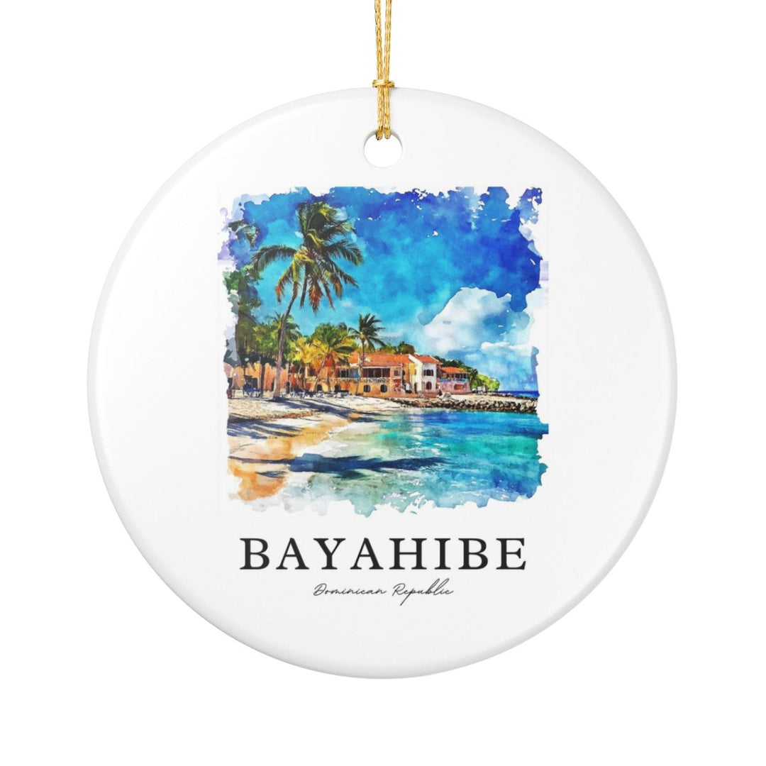 Bayahibe Dominican Republic Ornament: Unique Bayahibe Dominican Republic Souvenir, Bayahibe Dominican Republic Xmas Decor, and Authentic Bayahibe Dominican Republic Gift