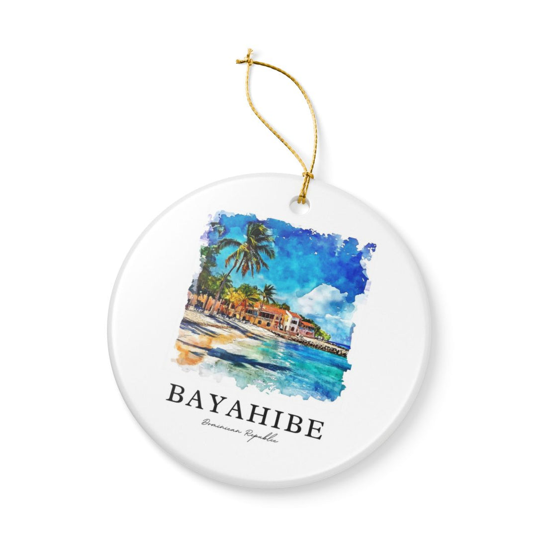 Bayahibe Dominican Republic Ornament: Unique Bayahibe Dominican Republic Souvenir, Bayahibe Dominican Republic Xmas Decor, and Authentic Bayahibe Dominican Republic Gift