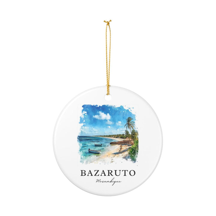 Bazaruto Mozambique Ornament: Unique Bazaruto Mozambique Souvenir, Bazaruto Mozambique Xmas Decor, and Authentic Bazaruto Mozambique Gift