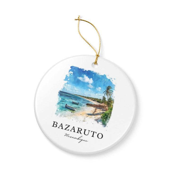 Bazaruto Mozambique Ornament: Unique Bazaruto Mozambique Souvenir, Bazaruto Mozambique Xmas Decor, and Authentic Bazaruto Mozambique Gift