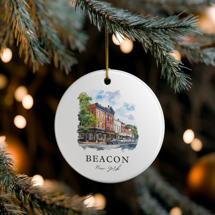 Beacon New York USA Ornament: Unique Beacon Souvenir, Beacon New York Xmas Decor, and Authentic Beacon Gift