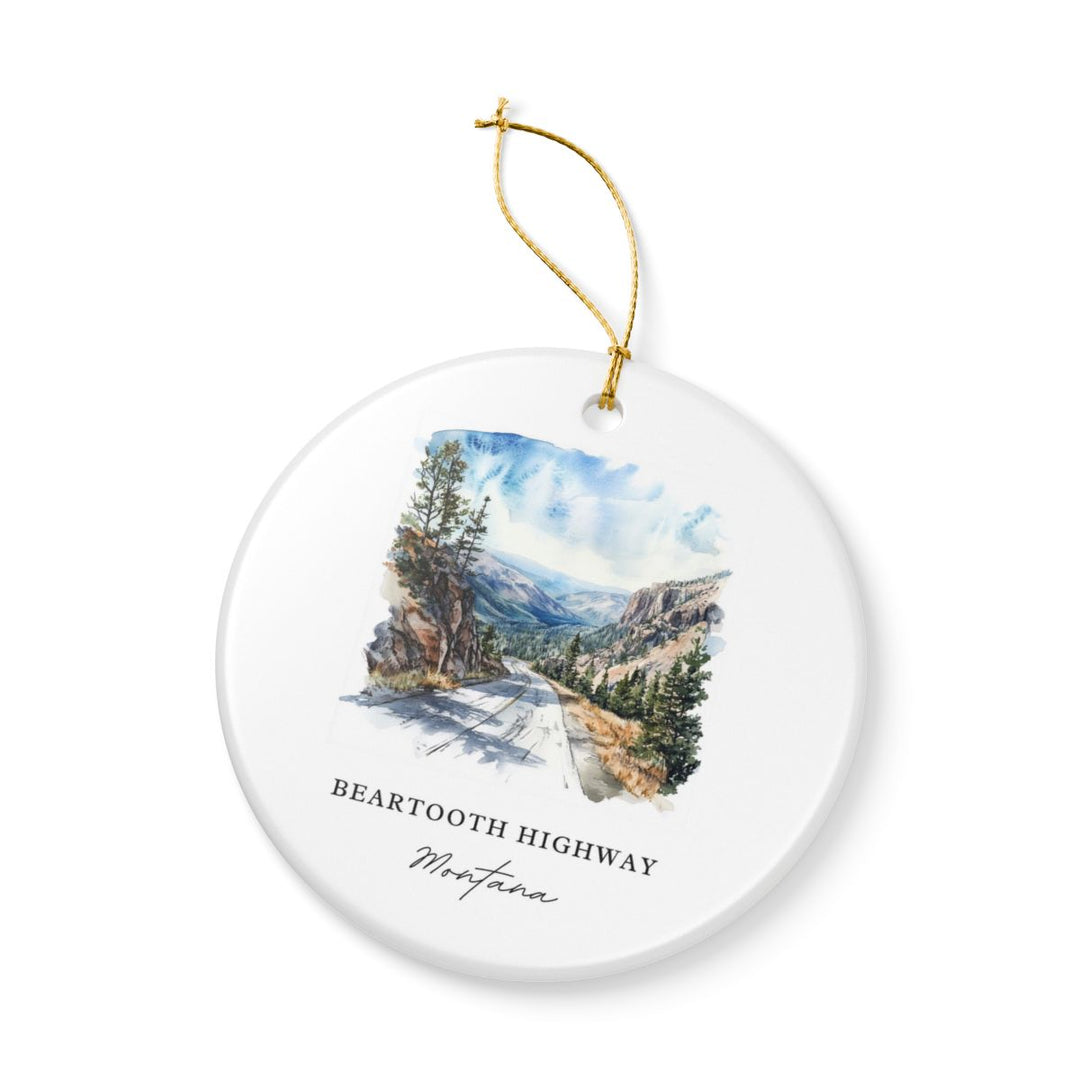 Beartooth Highway Montana USA Ornament: Unique Beartooth Highway Souvenir, Beartooth Highway Montana Xmas Decor, and Authentic Beartooth Highway Gift