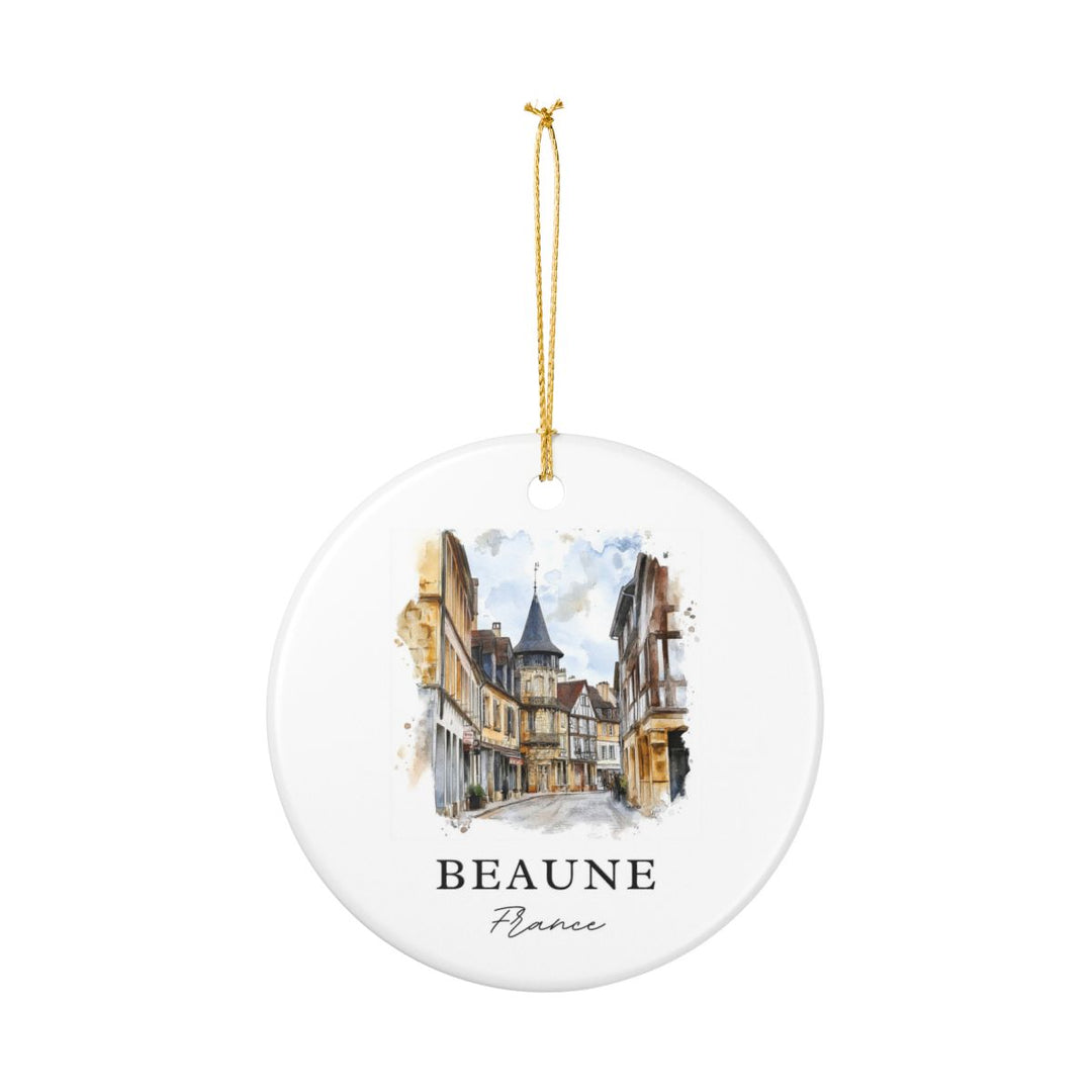 Beaune France Ornament: Unique Beaune Souvenir, Beaune France Xmas Decor, and Authentic Beaune Gift