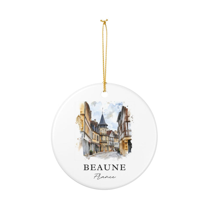 Beaune France Ornament: Unique Beaune Souvenir, Beaune France Xmas Decor, and Authentic Beaune Gift