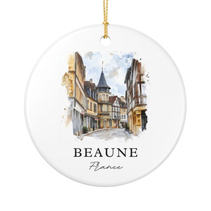 Beaune France Ornament: Unique Beaune Souvenir, Beaune France Xmas Decor, and Authentic Beaune Gift