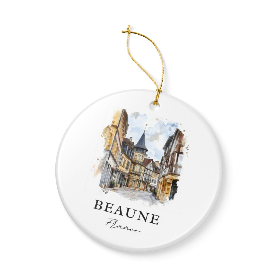 Beaune France Ornament: Unique Beaune Souvenir, Beaune France Xmas Decor, and Authentic Beaune Gift
