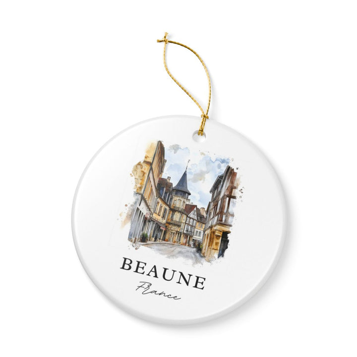 Beaune France Ornament: Unique Beaune Souvenir, Beaune France Xmas Decor, and Authentic Beaune Gift
