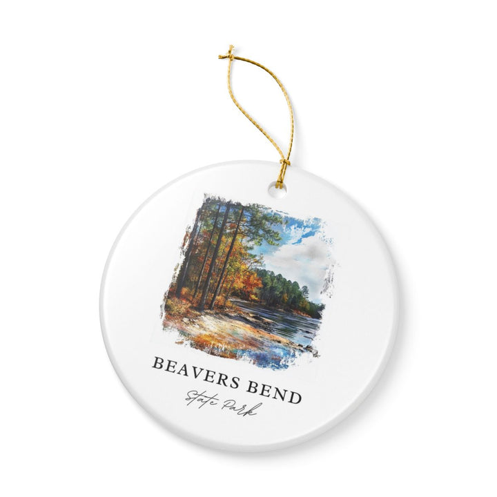 Beavers Bend Oklahoma USA Ornament: Unique Beavers Bend Souvenir, Beavers Bend Oklahoma Xmas Decor, and Authentic Beavers Bend Gift