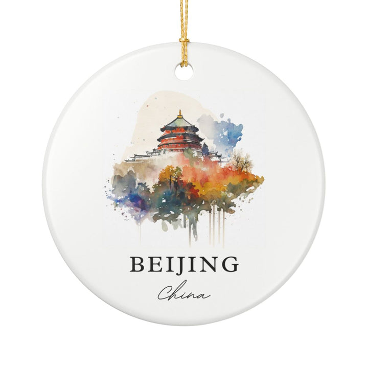 Beijing China Ornament: Unique Beijing Souvenir, Beijing China Xmas Decor, and Authentic Beijing Gift