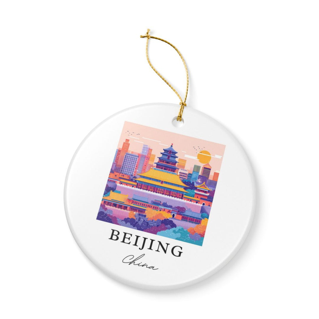 Beijing China Ornament: Unique Beijing Souvenir, Beijing China Xmas Decor, and Authentic Beijing Gift