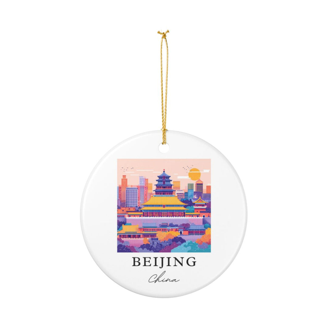 Beijing China Ornament: Unique Beijing Souvenir, Beijing China Xmas Decor, and Authentic Beijing Gift