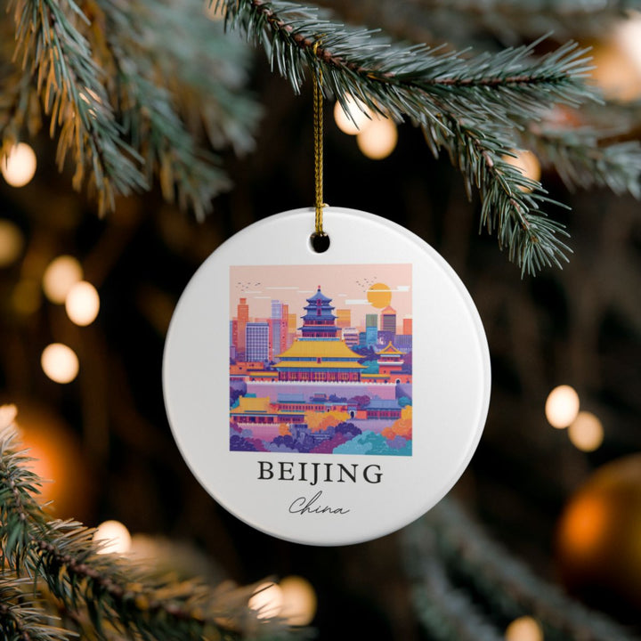 Beijing China Ornament: Unique Beijing Souvenir, Beijing China Xmas Decor, and Authentic Beijing Gift
