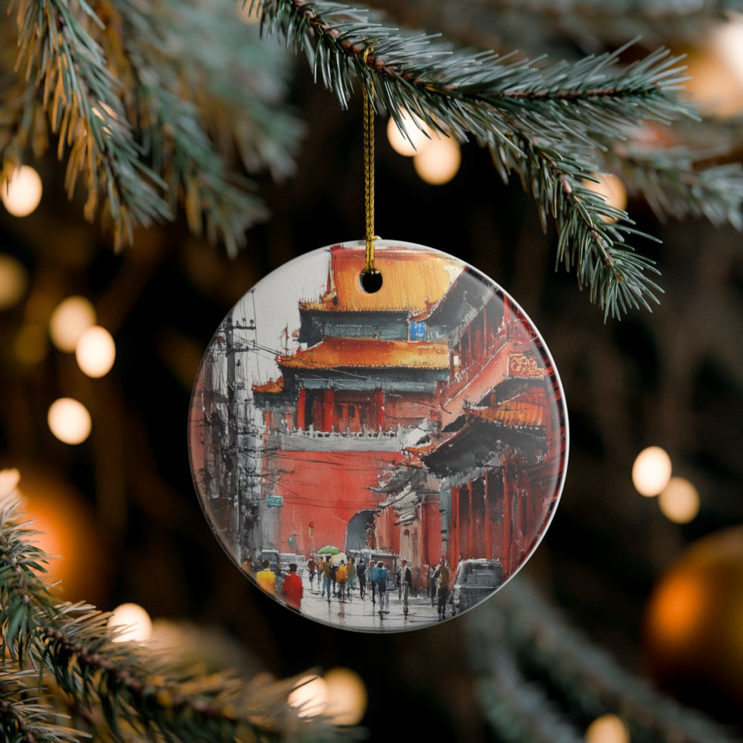 Beijing China Ornament: Unique Beijing Souvenir, Beijing China Xmas Decor, and Authentic Beijing Gift