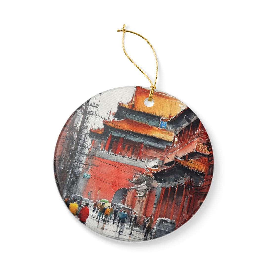 Beijing China Ornament: Unique Beijing Souvenir, Beijing China Xmas Decor, and Authentic Beijing Gift