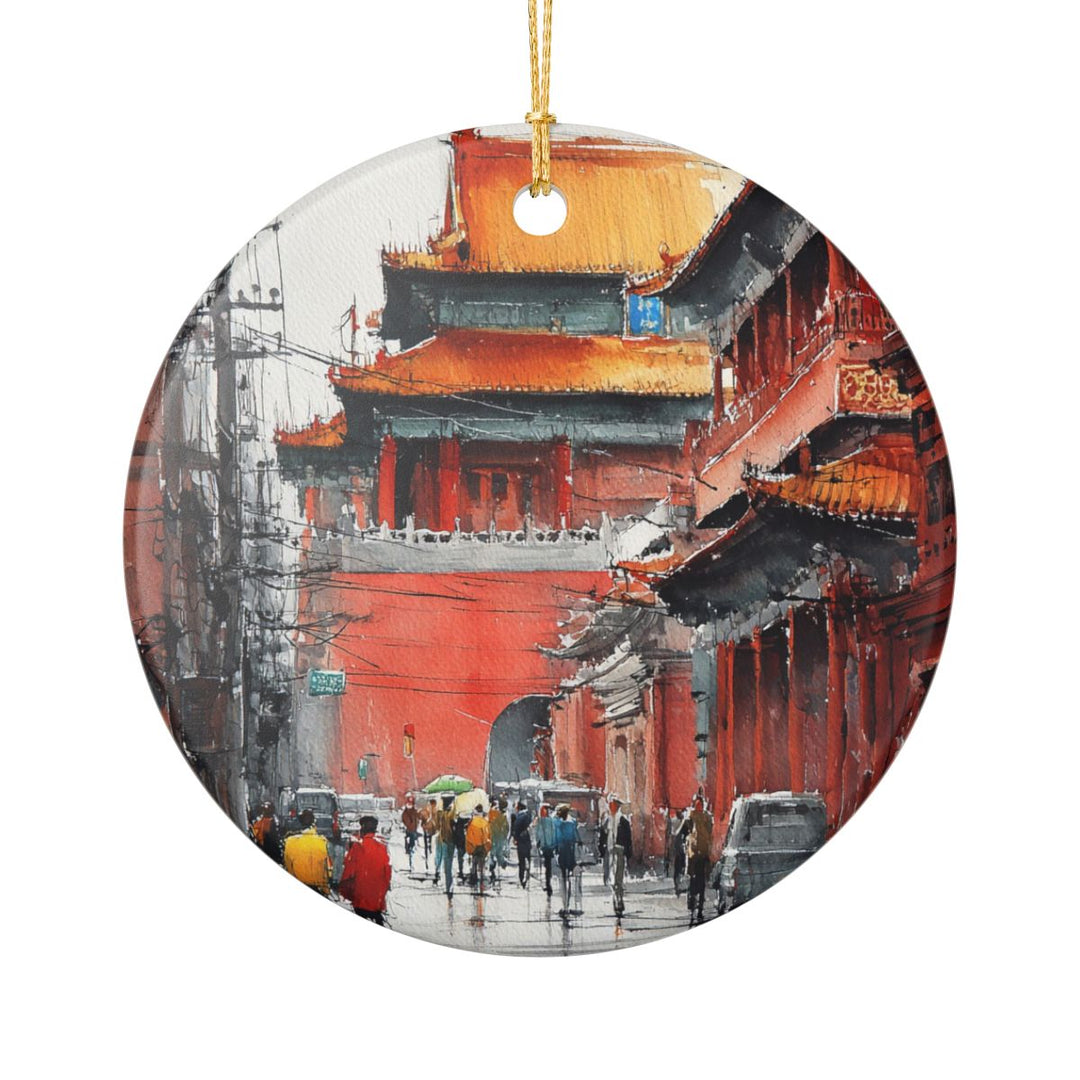 Beijing China Ornament: Unique Beijing Souvenir, Beijing China Xmas Decor, and Authentic Beijing Gift