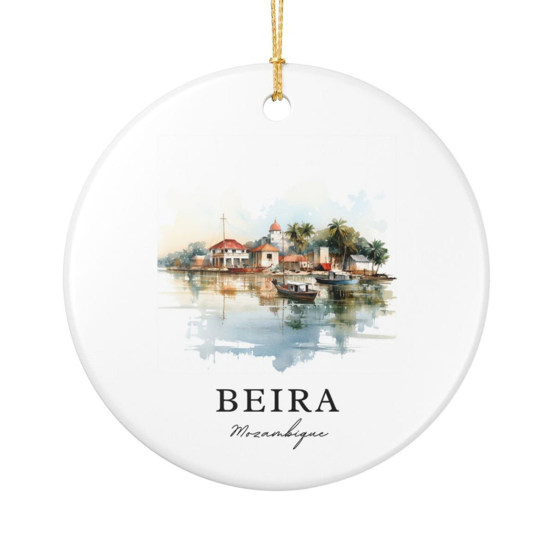 Beira Mozambique Ornament: Unique Beira Mozambique Souvenir, Beira Mozambique Xmas Decor, and Authentic Beira Mozambique Gift