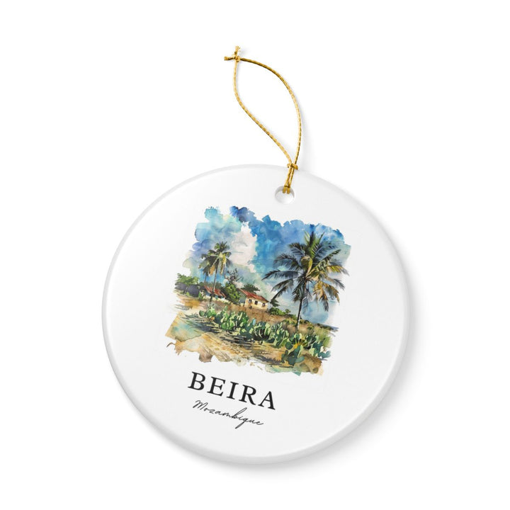 Beira Mozambique Ornament: Unique Beira Mozambique Souvenir, Beira Mozambique Xmas Decor, and Authentic Beira Mozambique Gift