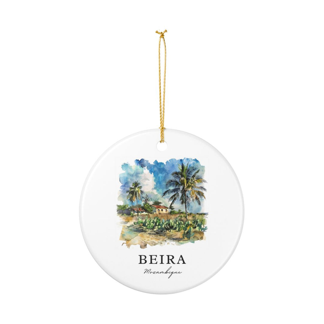 Beira Mozambique Ornament: Unique Beira Mozambique Souvenir, Beira Mozambique Xmas Decor, and Authentic Beira Mozambique Gift