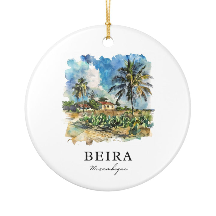 Beira Mozambique Ornament: Unique Beira Mozambique Souvenir, Beira Mozambique Xmas Decor, and Authentic Beira Mozambique Gift