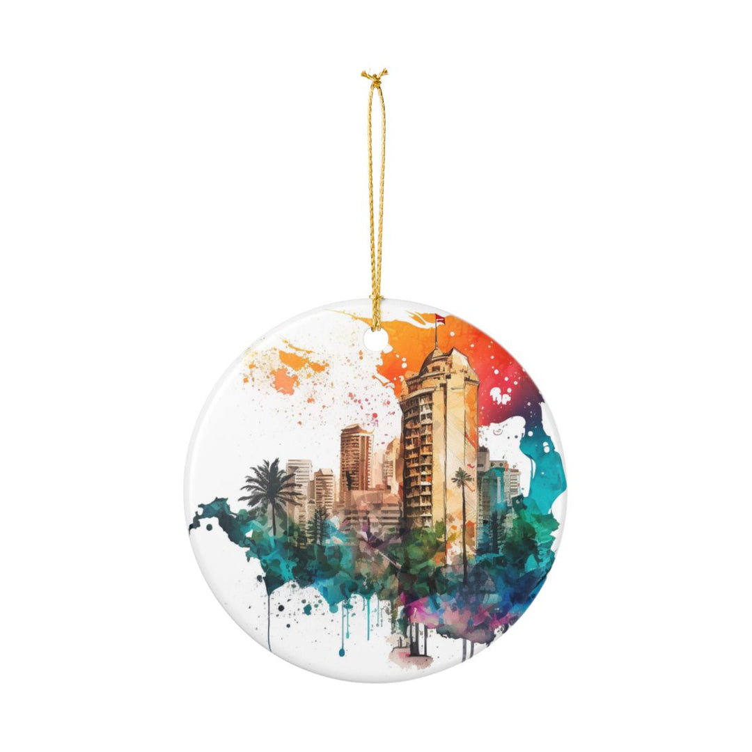 Beirut Lebanon Ornament: Unique Beirut Lebanon Souvenir, Beirut Lebanon Xmas Decor, and Authentic Beirut Lebanon Gift