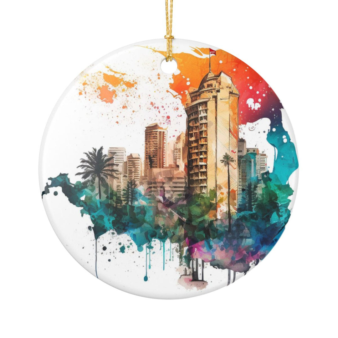 Beirut Lebanon Ornament: Unique Beirut Lebanon Souvenir, Beirut Lebanon Xmas Decor, and Authentic Beirut Lebanon Gift