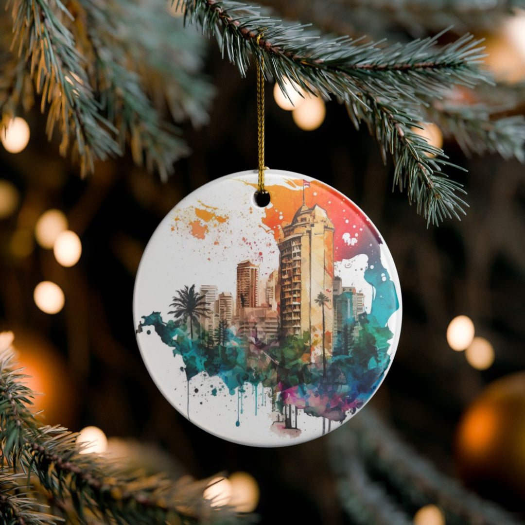 Beirut Lebanon Ornament: Unique Beirut Lebanon Souvenir, Beirut Lebanon Xmas Decor, and Authentic Beirut Lebanon Gift