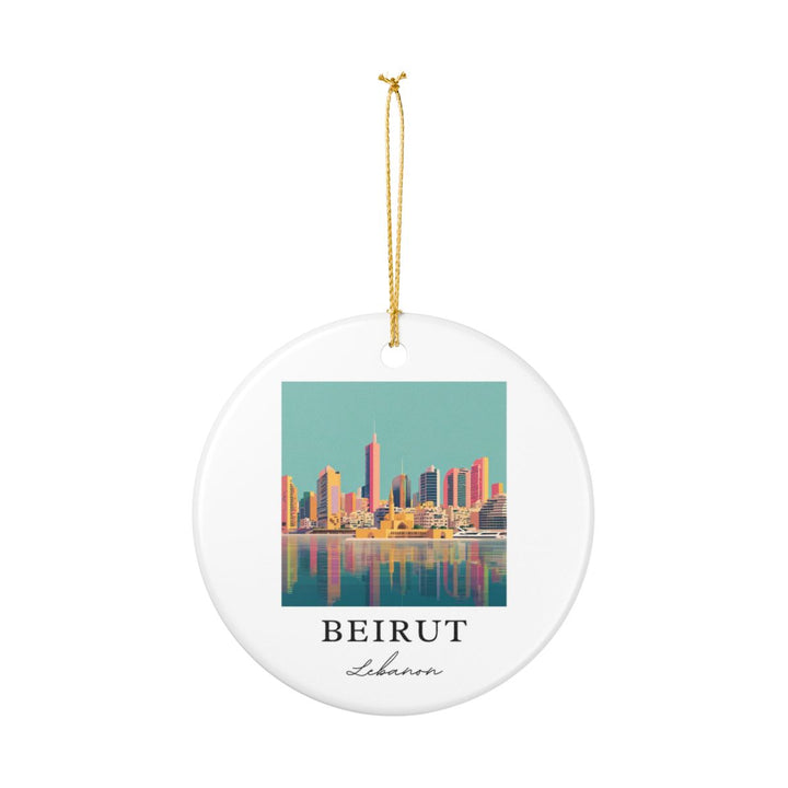 Beirut Lebanon Ornament: Unique Beirut Lebanon Souvenir, Beirut Lebanon Xmas Decor, and Authentic Beirut Lebanon Gift