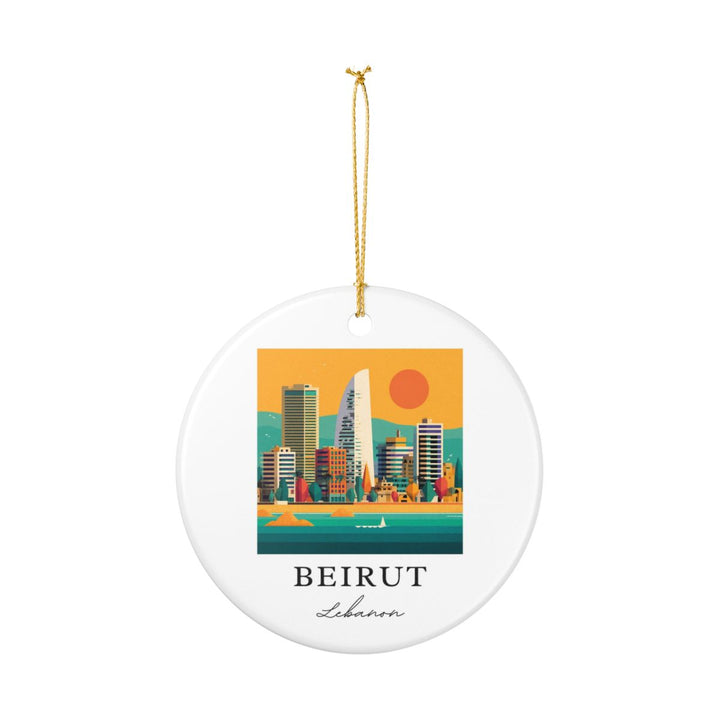 Beirut Lebanon Ornament: Unique Beirut Lebanon Souvenir, Beirut Lebanon Xmas Decor, and Authentic Beirut Lebanon Gift