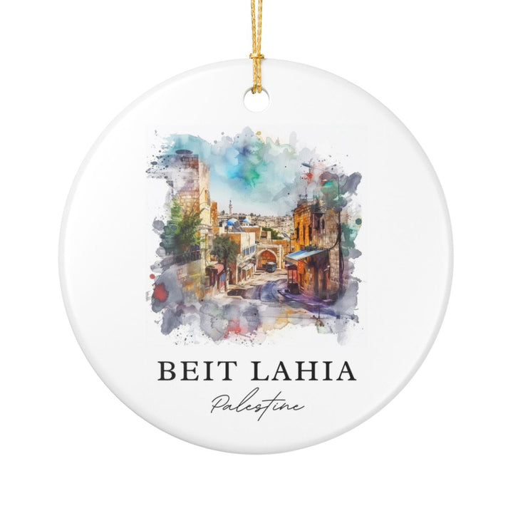 Beit Lahia Palestine Ornament: Unique Beit Lahia Palestine Souvenir, Beit Lahia Palestine Xmas Decor, and Authentic Beit Lahia Palestine Gift