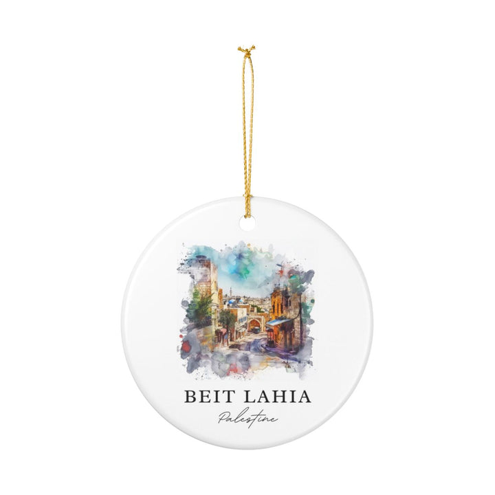 Beit Lahia Palestine Ornament: Unique Beit Lahia Palestine Souvenir, Beit Lahia Palestine Xmas Decor, and Authentic Beit Lahia Palestine Gift
