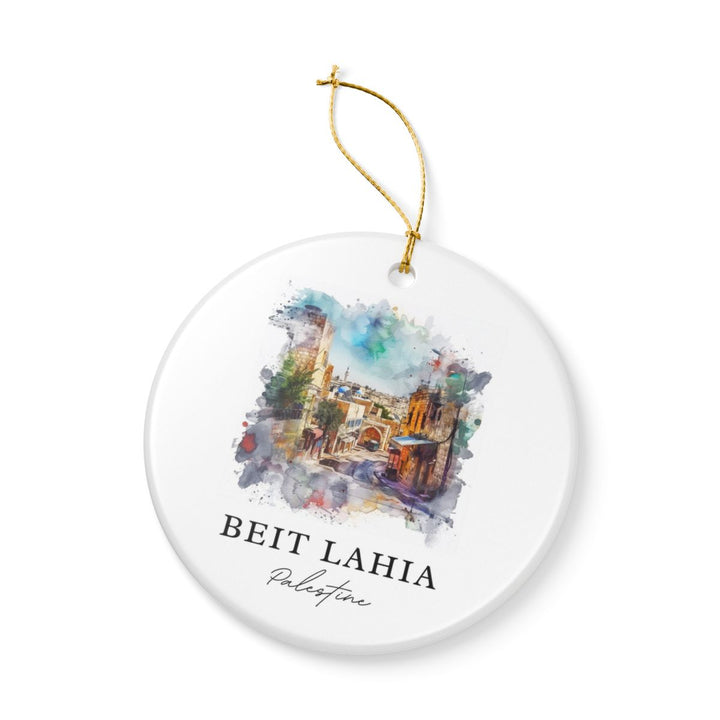 Beit Lahia Palestine Ornament: Unique Beit Lahia Palestine Souvenir, Beit Lahia Palestine Xmas Decor, and Authentic Beit Lahia Palestine Gift