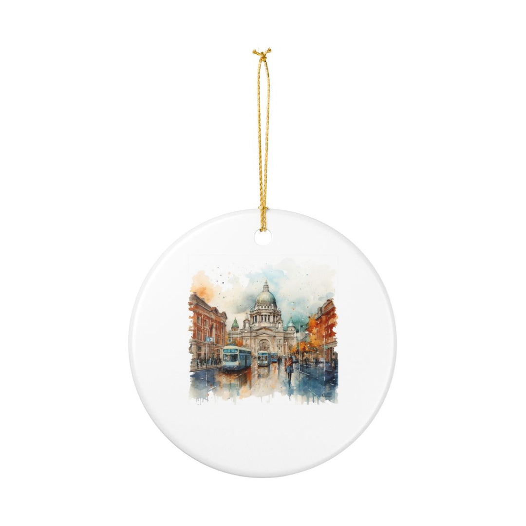 Belfast Northern Ireland Ornament: Unique Belfast Souvenir, Belfast Northern Ireland Xmas Decor, and Authentic Belfast Gift