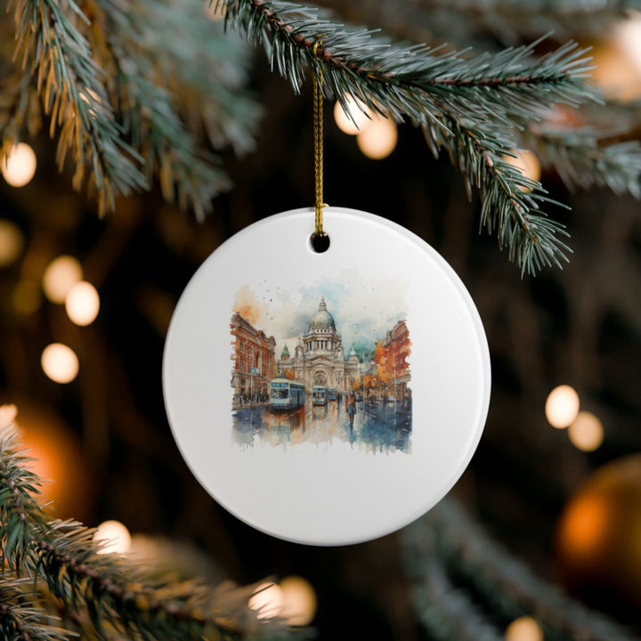 Belfast Northern Ireland Ornament: Unique Belfast Souvenir, Belfast Northern Ireland Xmas Decor, and Authentic Belfast Gift