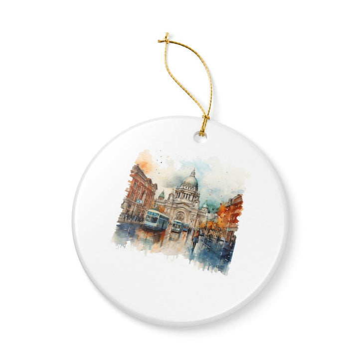 Belfast Northern Ireland Ornament: Unique Belfast Souvenir, Belfast Northern Ireland Xmas Decor, and Authentic Belfast Gift
