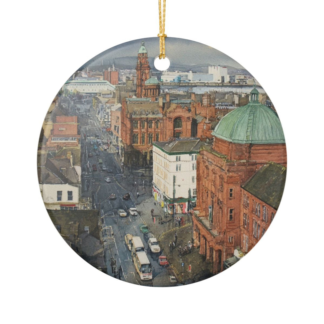 Belfast Northern Ireland Ornament: Unique Belfast Souvenir, Belfast Northern Ireland Xmas Decor, and Authentic Belfast Gift
