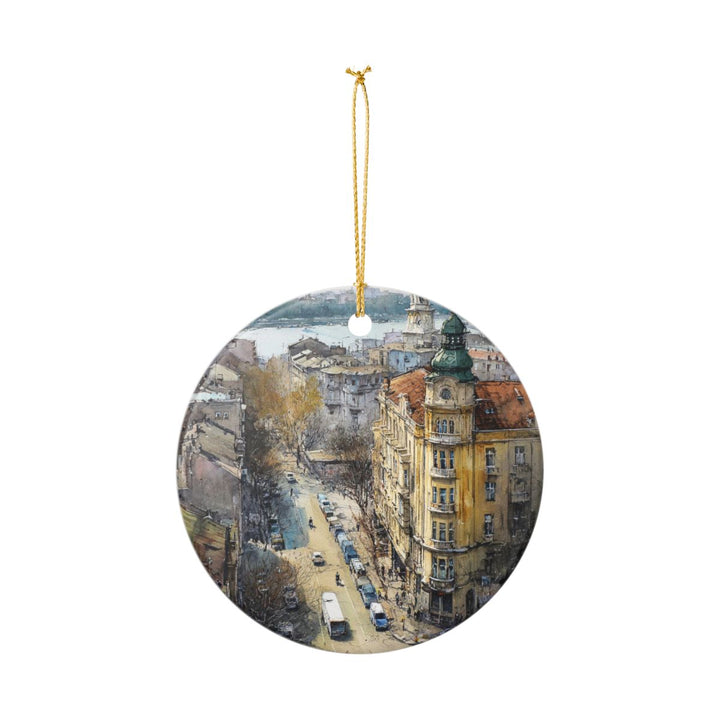 Belgrade Serbia Ornament: Unique Belgrade Serbia Souvenir, Belgrade Serbia Xmas Decor, and Authentic Belgrade Serbia Gift
