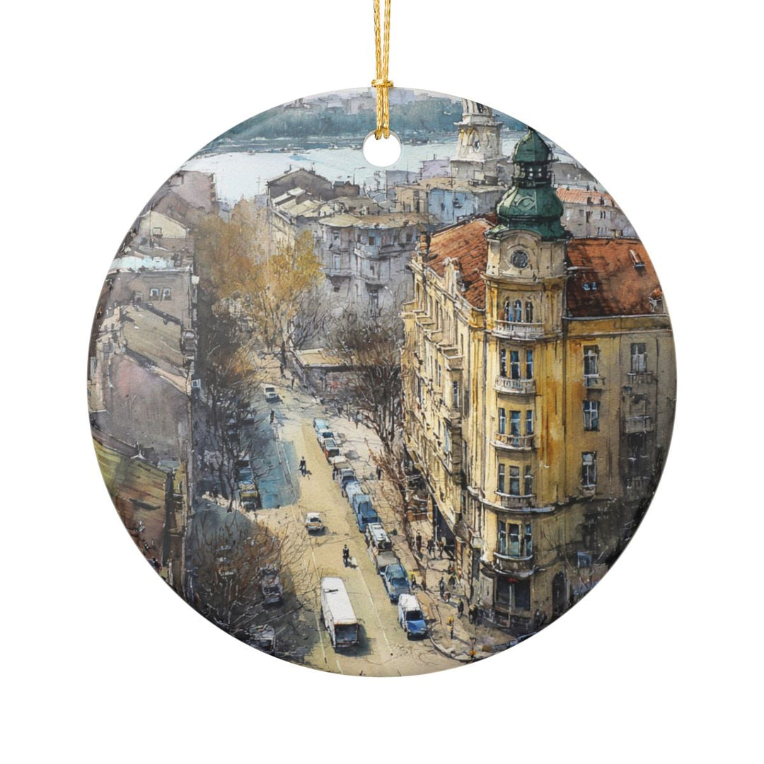 Belgrade Serbia Ornament: Unique Belgrade Serbia Souvenir, Belgrade Serbia Xmas Decor, and Authentic Belgrade Serbia Gift